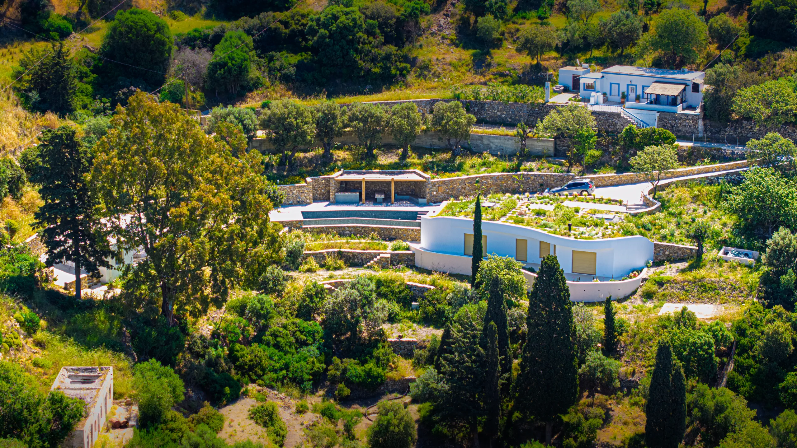 Vegetal Roof House in leros