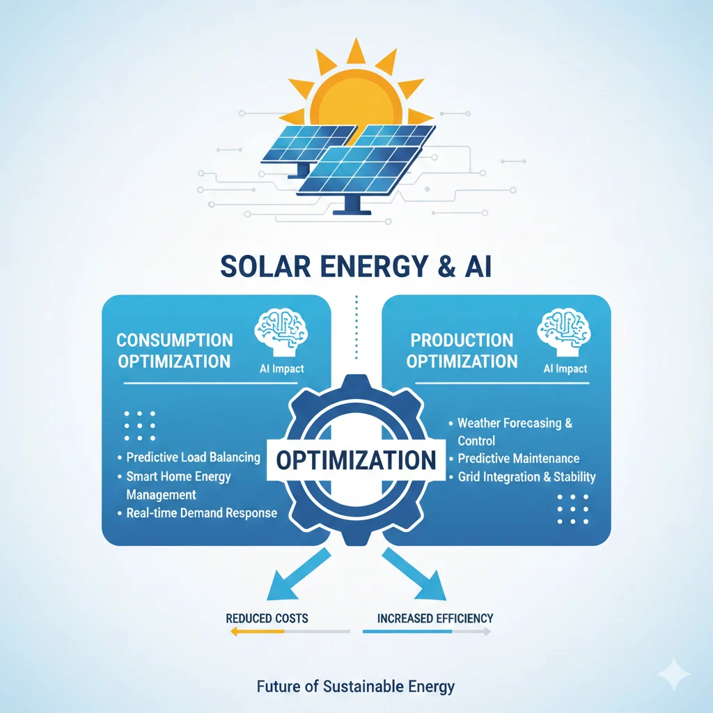 Optimization solar energy production and IA